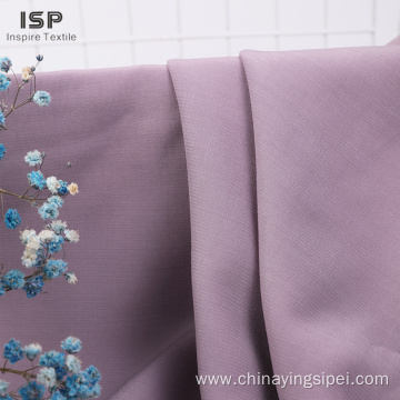 Solid Woven Dyed Rayon Poly Fabric For Dresses